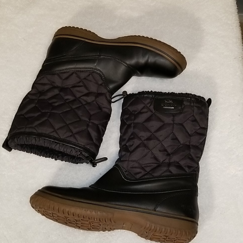 Coach Sparrow Winter Boots Black 9.5 - Picture 1 of 7